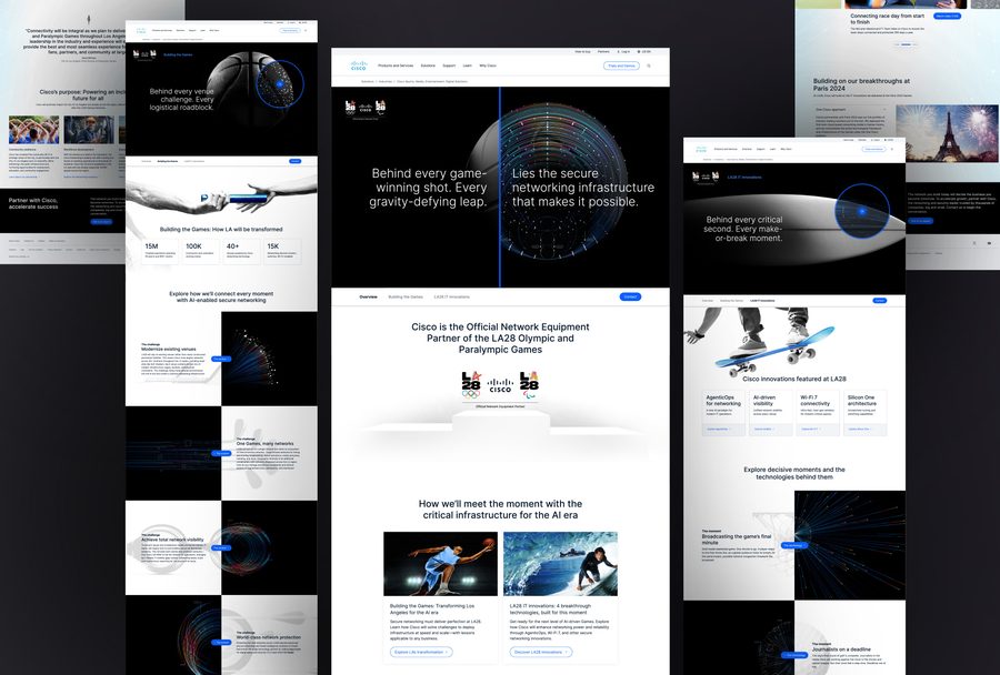Cisco — Olympics LA28 Microsite